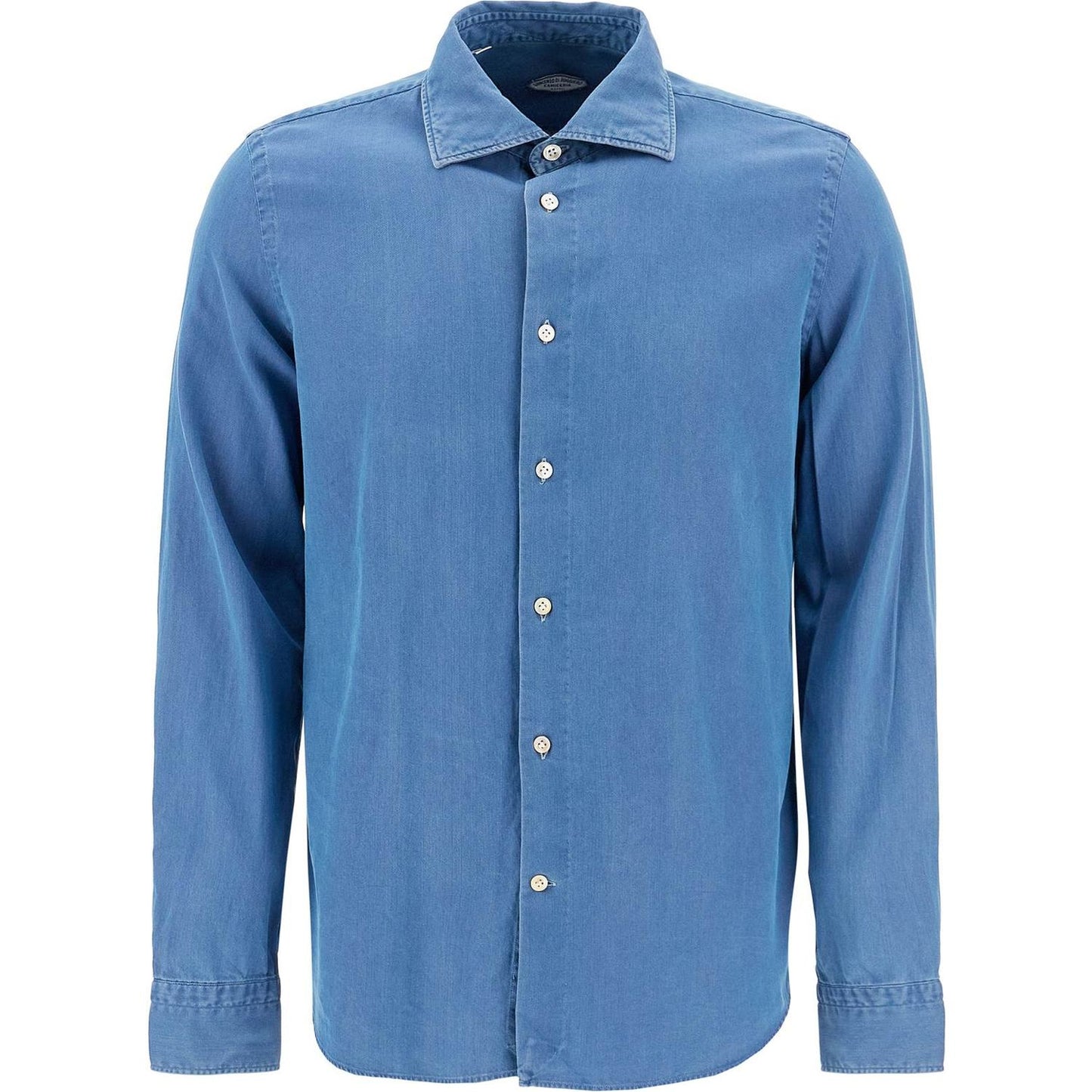 VINCENZO DI RUggIERO denim effect shirt Shirts VINCENZO DI RUggIERO Steel Blue
