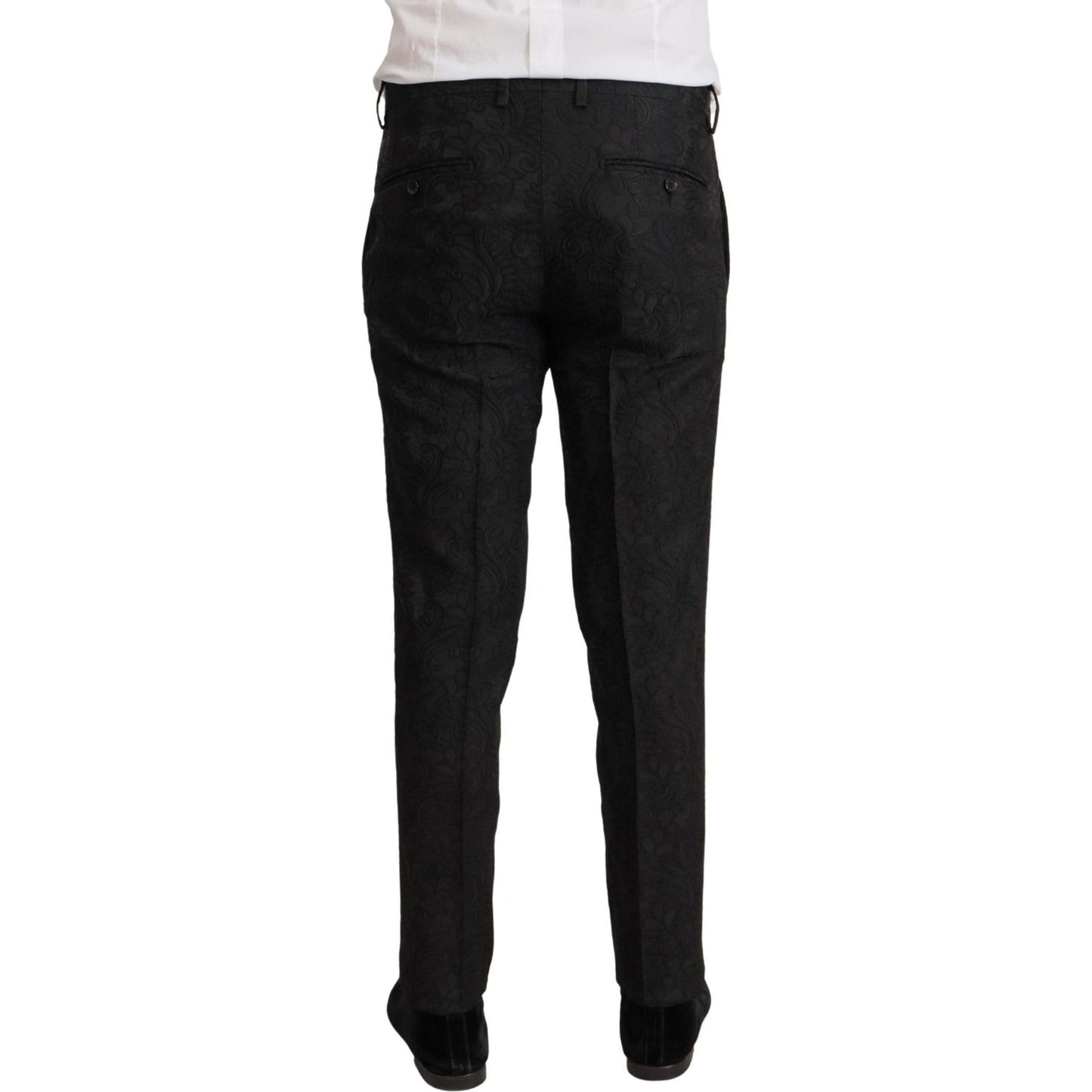 Dolce & Gabbana Glittering Black Martini Suit Set Dolce & Gabbana Black