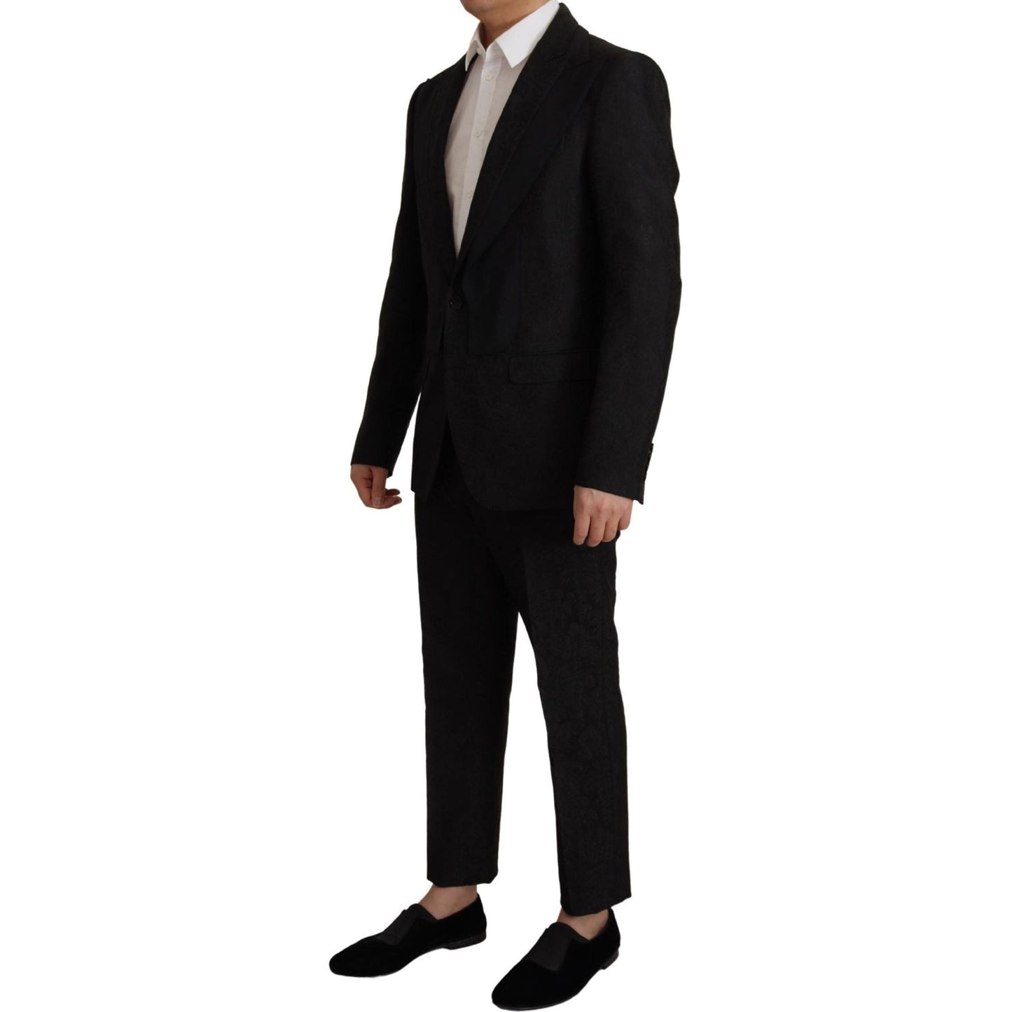 Dolce & Gabbana Elegant Black Two-Piece Martini Suit Dolce & Gabbana Black