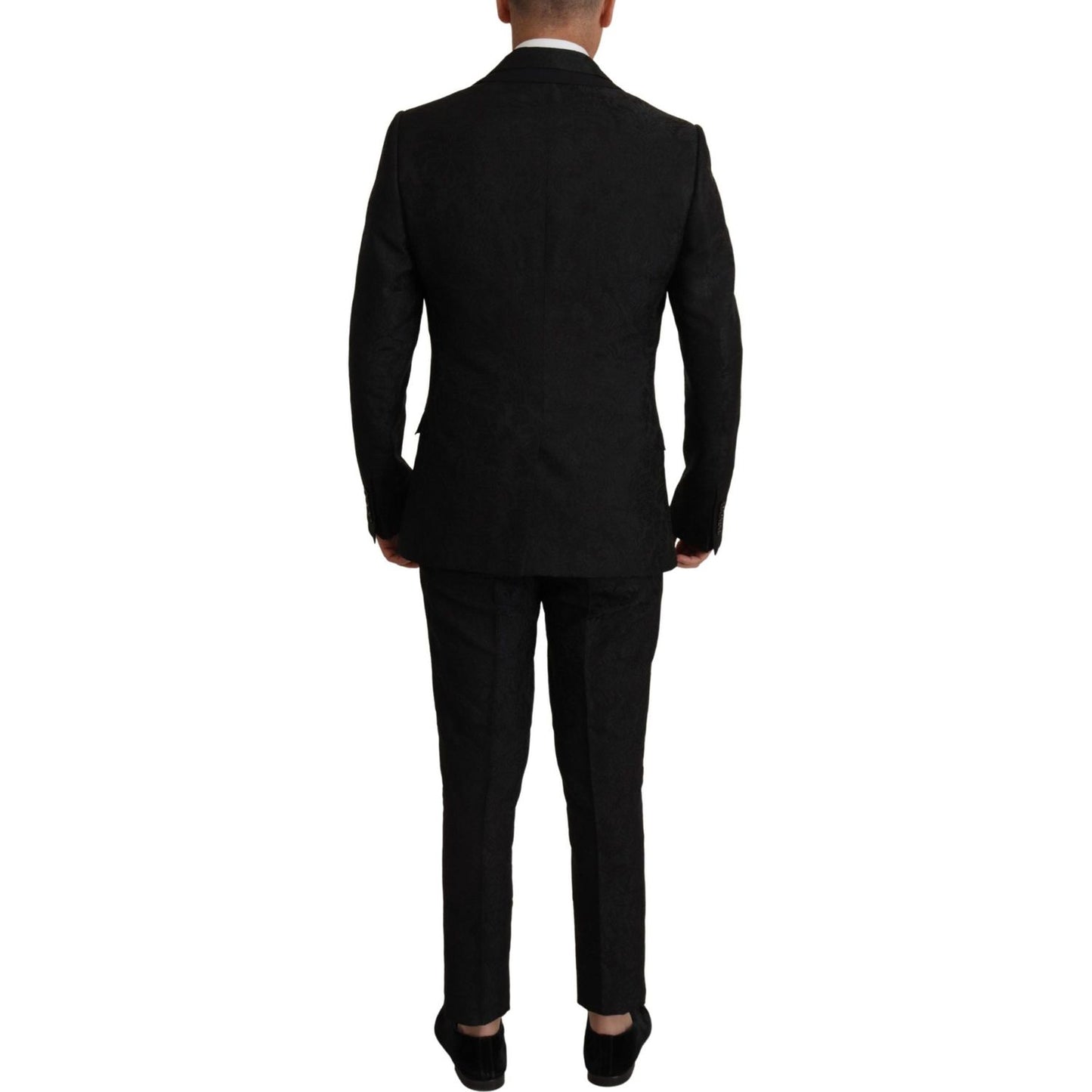 Dolce & Gabbana Elegant Black Two-Piece Martini Suit Dolce & Gabbana Black