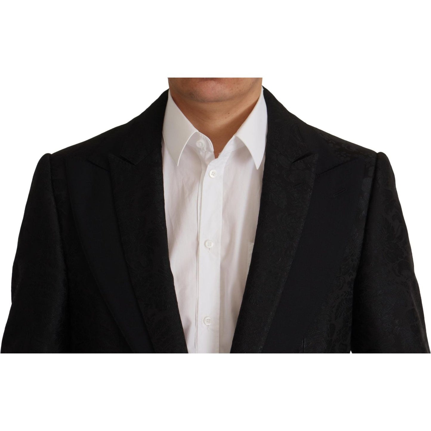 Dolce & Gabbana Elegant Black Two-Piece Martini Suit Dolce & Gabbana Gray