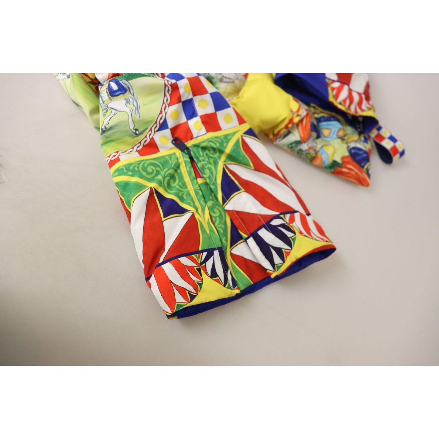 Dolce & Gabbana Multicolor High Waist Snow Pants Dolce & Gabbana Gray