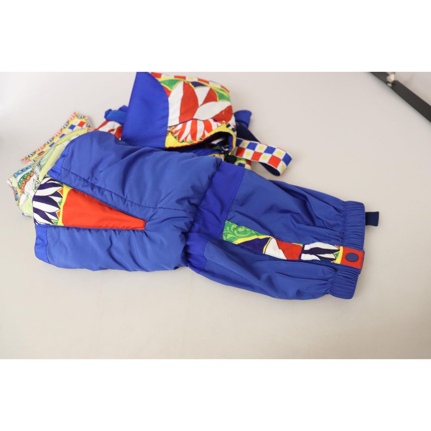 Dolce & Gabbana Multicolor High Waist Snow Pants Dolce & Gabbana Dark Slate Blue