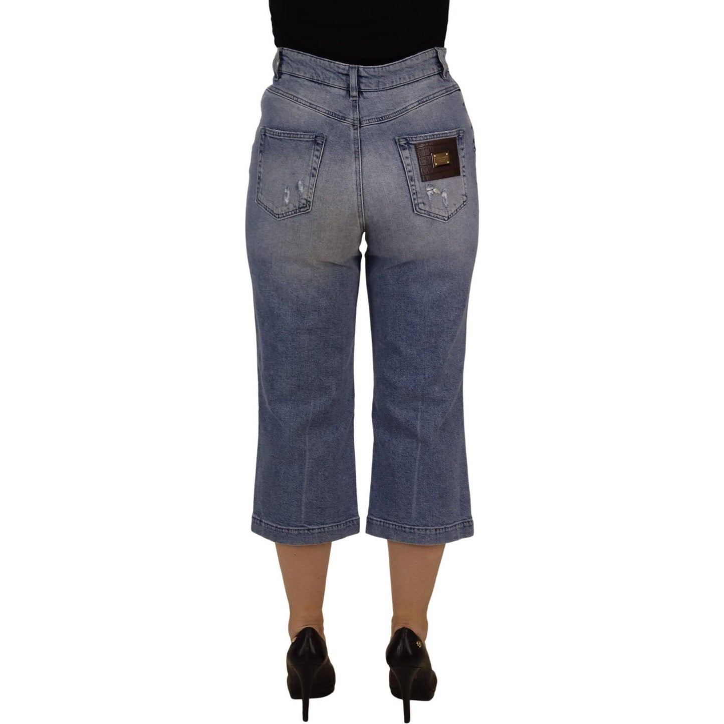 Dolce & Gabbana High Waist Skinny Denim Jeans - Blue Dolce & Gabbana Dark Slate Gray