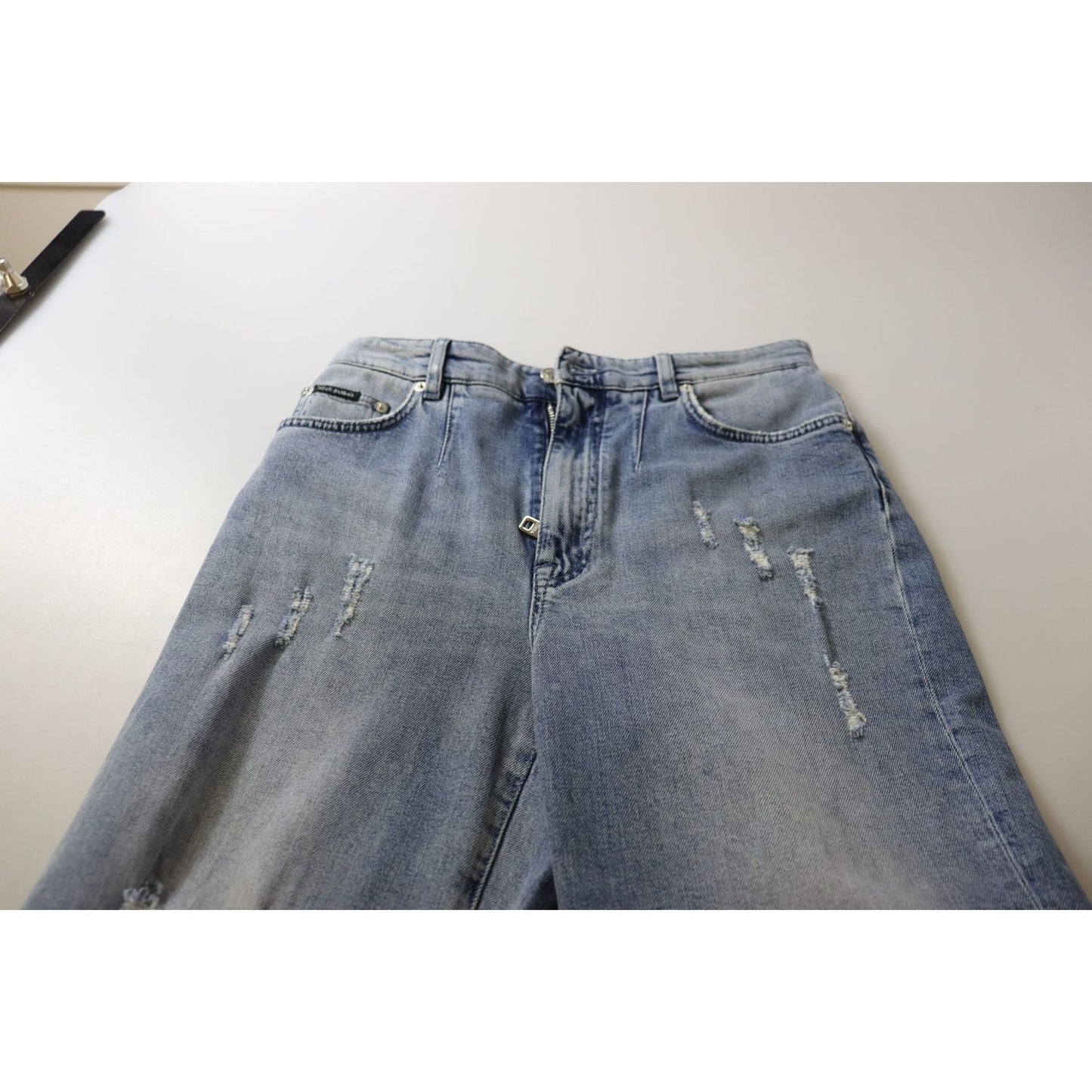 Dolce & Gabbana High Waist Skinny Denim Jeans - Blue Dolce & Gabbana Light Slate Gray