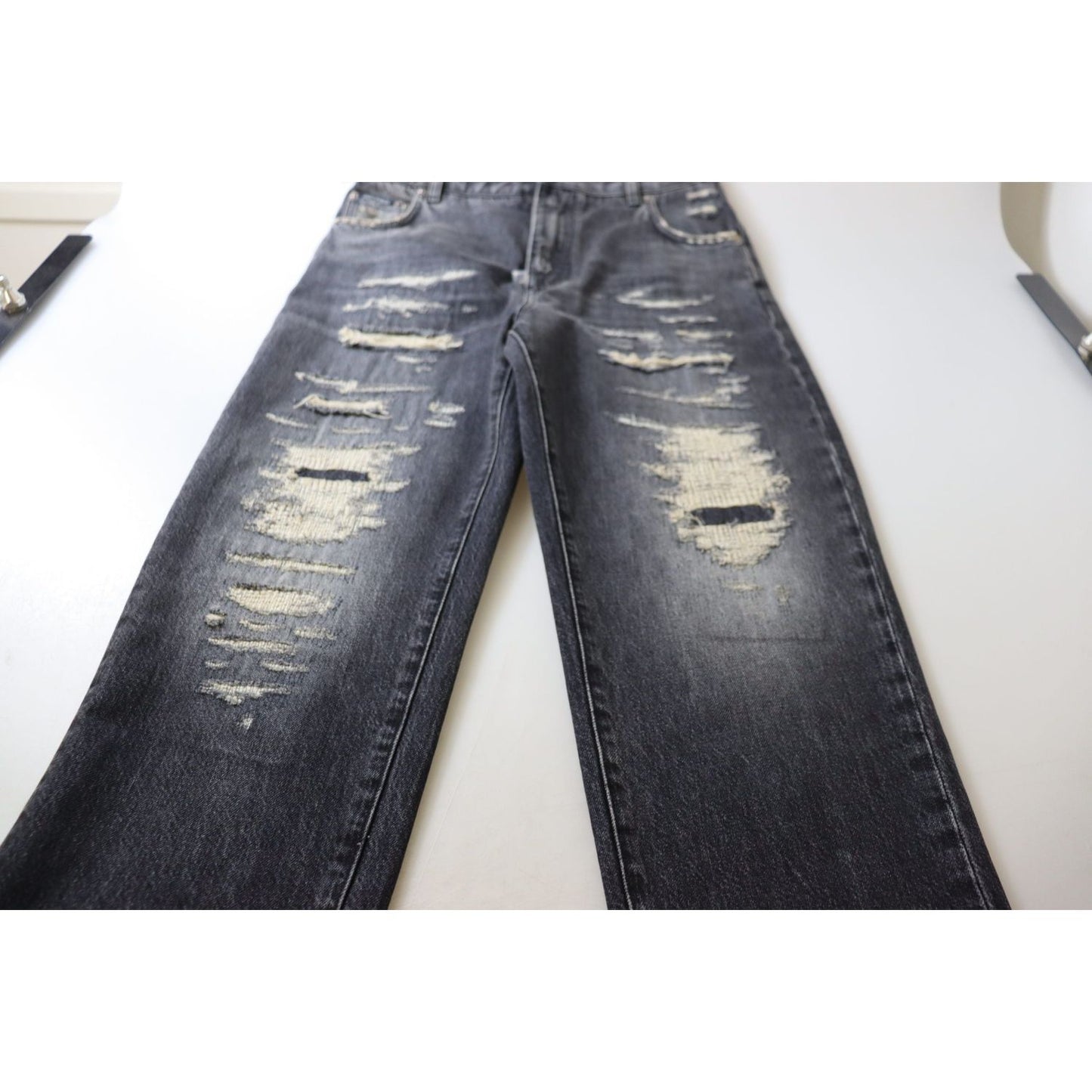 Dolce & Gabbana Elegant High Waist Skinny Jeans Dolce & Gabbana Dark Slate Gray