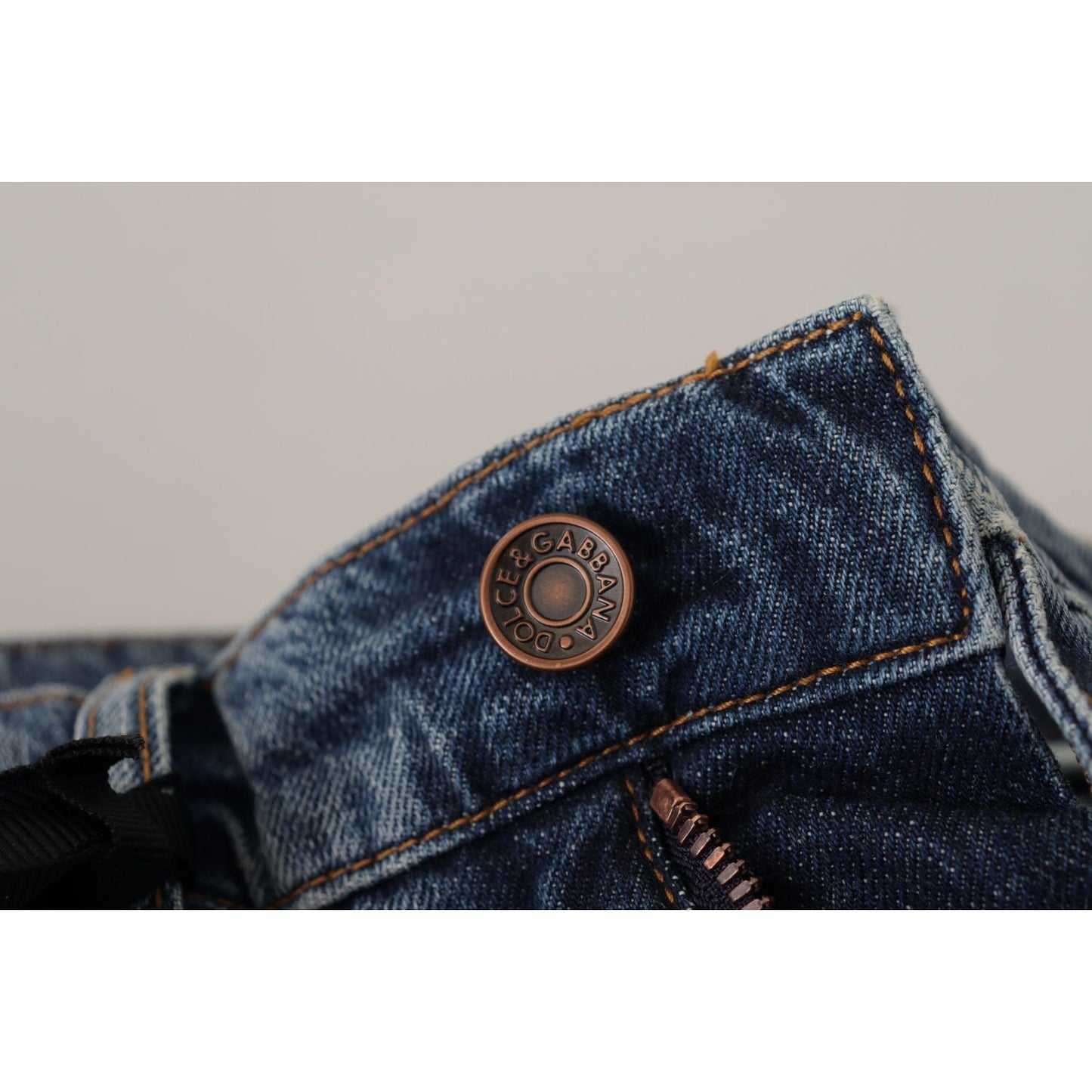 Dolce & Gabbana Chic Boyfriend Cut Mid Waist Denim Jeans Dolce & Gabbana Dark Slate Gray
