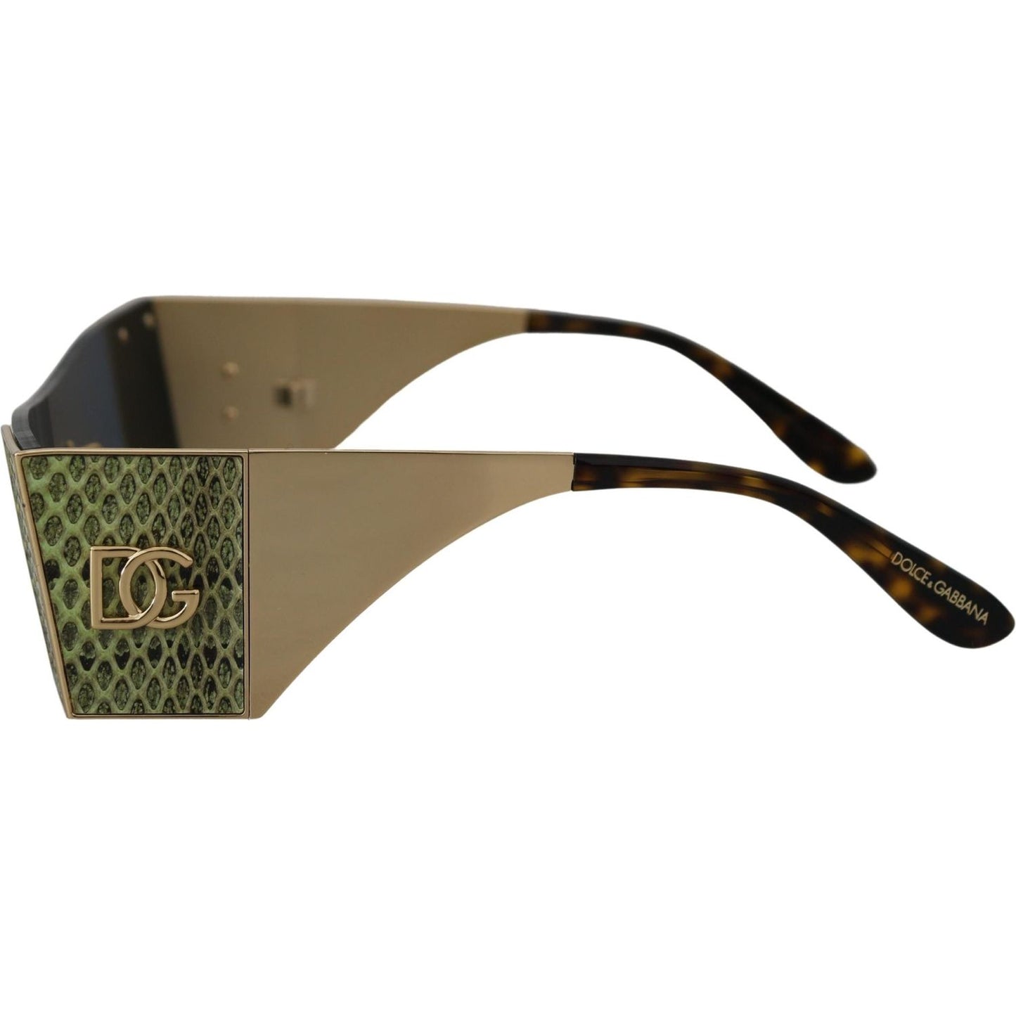 Dolce & Gabbana Elegant Metallic Hue Eyewear Dolce & Gabbana Dim Gray