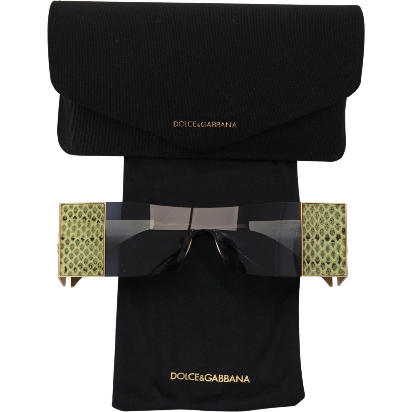 Dolce & Gabbana Elegant Metallic Hue Eyewear Dolce & Gabbana Black