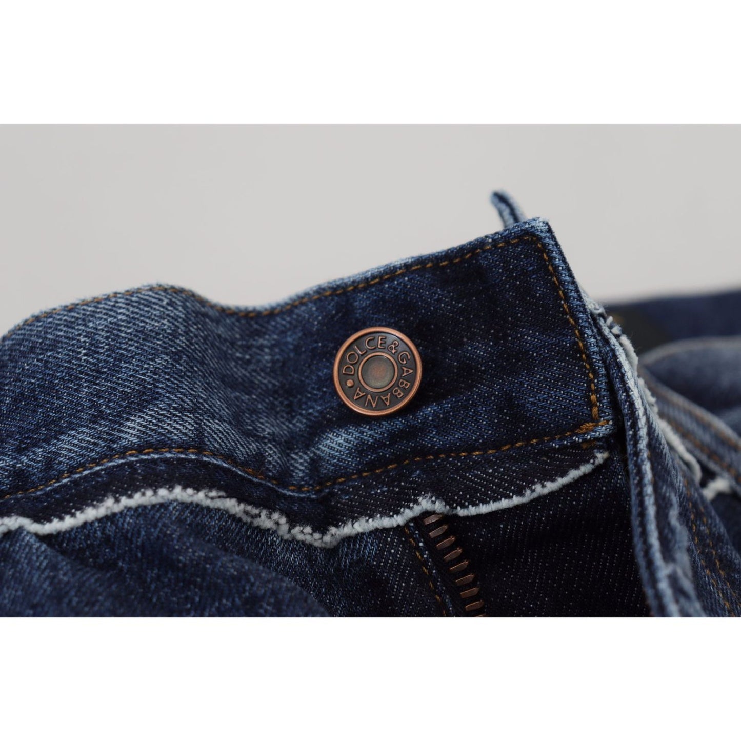 Dolce & Gabbana Elegant Blue Wash Regular Fit Jeans Dolce & Gabbana Dark Slate Gray