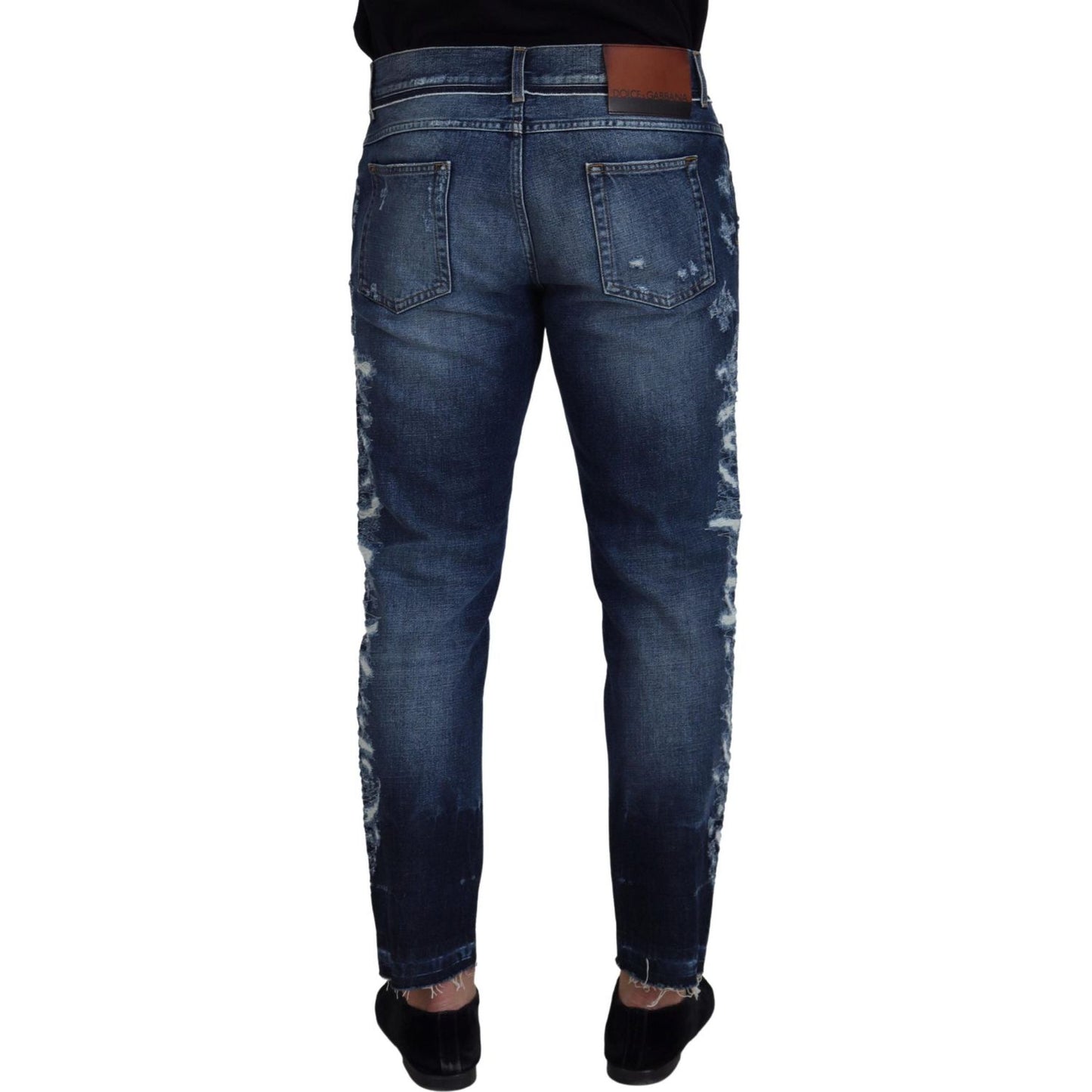 Dolce & Gabbana Elegant Blue Wash Regular Fit Jeans Dolce & Gabbana Dark Slate Gray