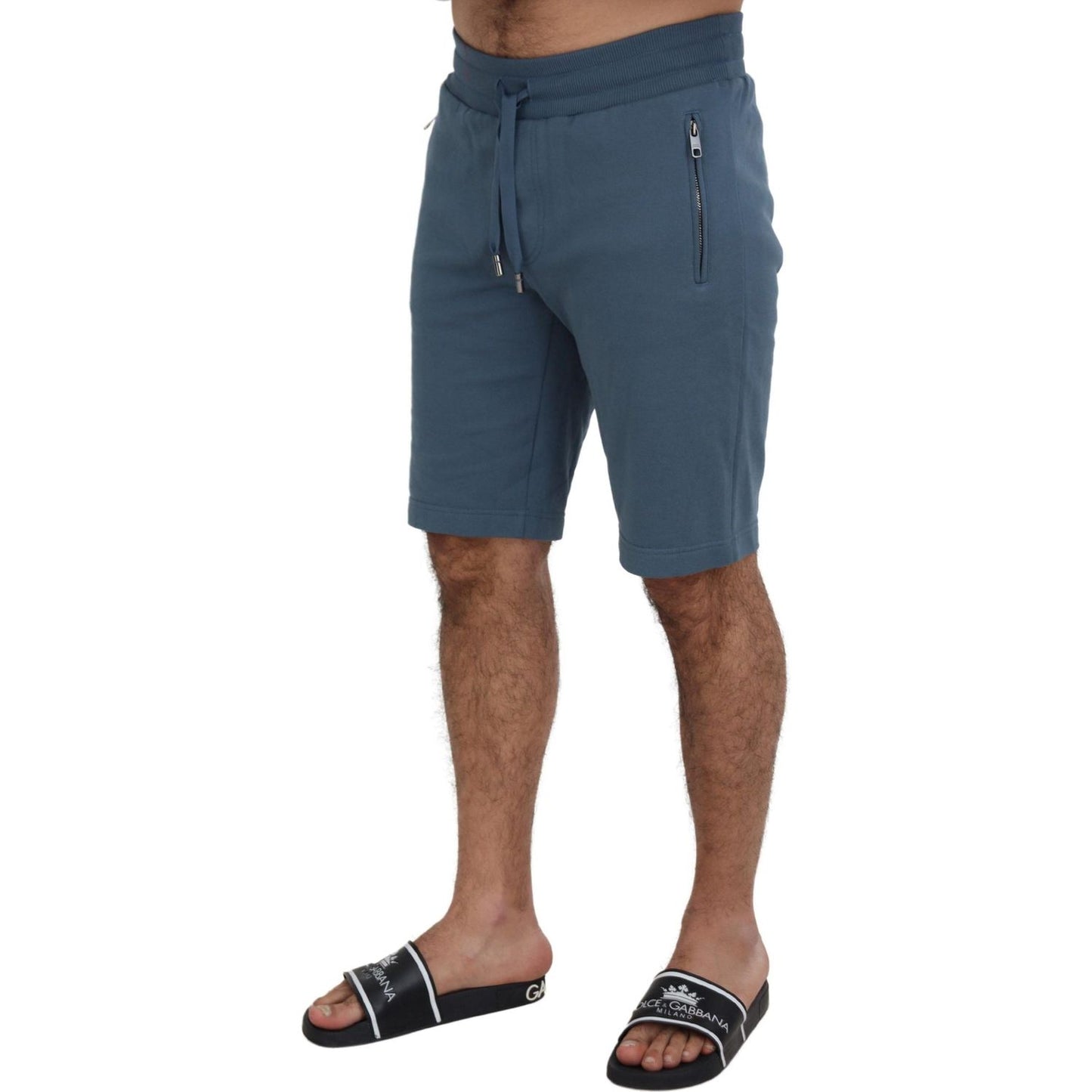 Dolce & Gabbana Elegant Blue Bermuda Shorts - Regular Fit Shorts Dolce & Gabbana Dark Slate Gray