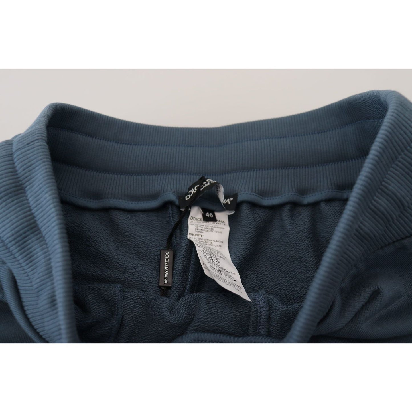 Dolce & Gabbana Elegant Blue Bermuda Shorts - Regular Fit Shorts Dolce & Gabbana Dark Slate Gray