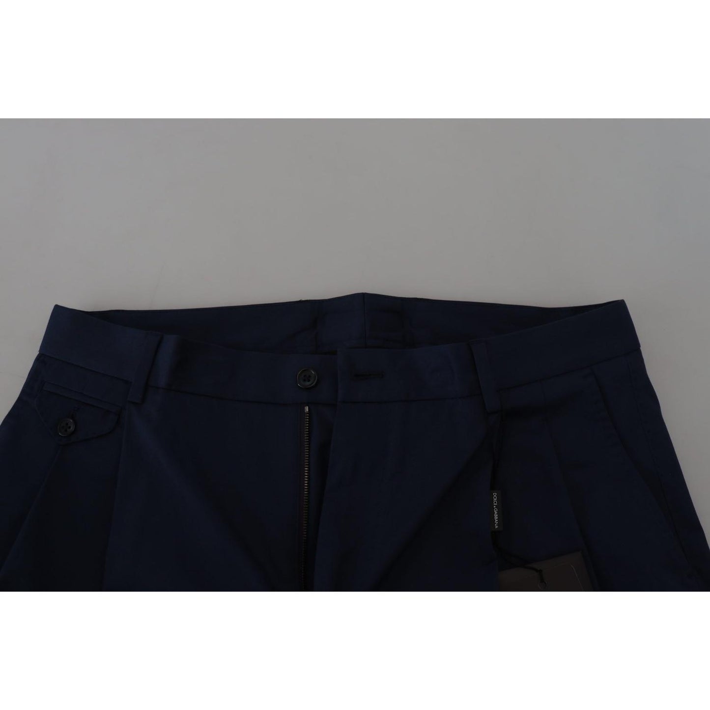 Dolce & Gabbana Elegant Blue Chino Shorts – Regular Fit Shorts Dolce & Gabbana Black