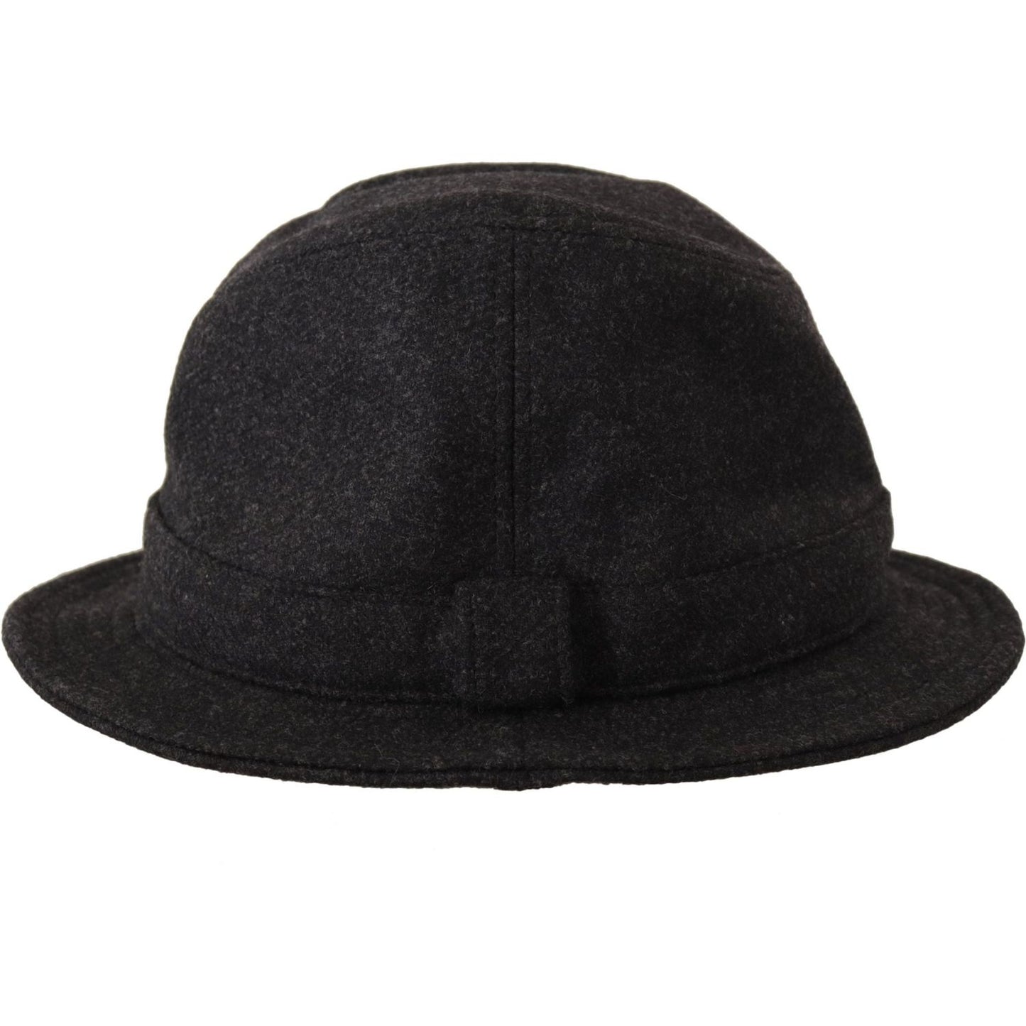 Dolce & Gabbana Elegant Gray Trilby Hat in Wool and Cashmere Dolce & Gabbana Black