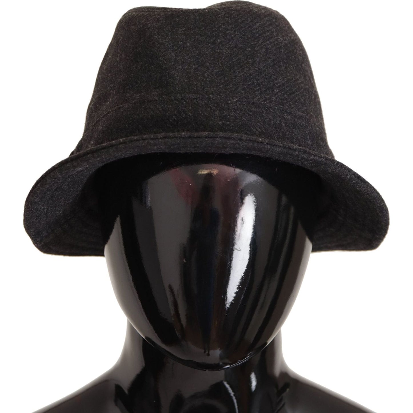 Dolce & Gabbana Elegant Gray Trilby Hat in Wool and Cashmere Dolce & Gabbana Black