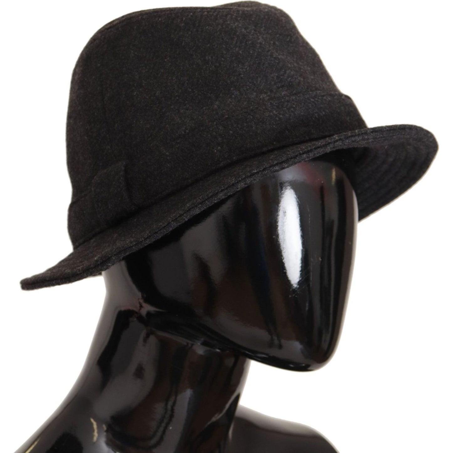 Dolce & Gabbana Elegant Gray Trilby Hat in Wool and Cashmere Dolce & Gabbana Black