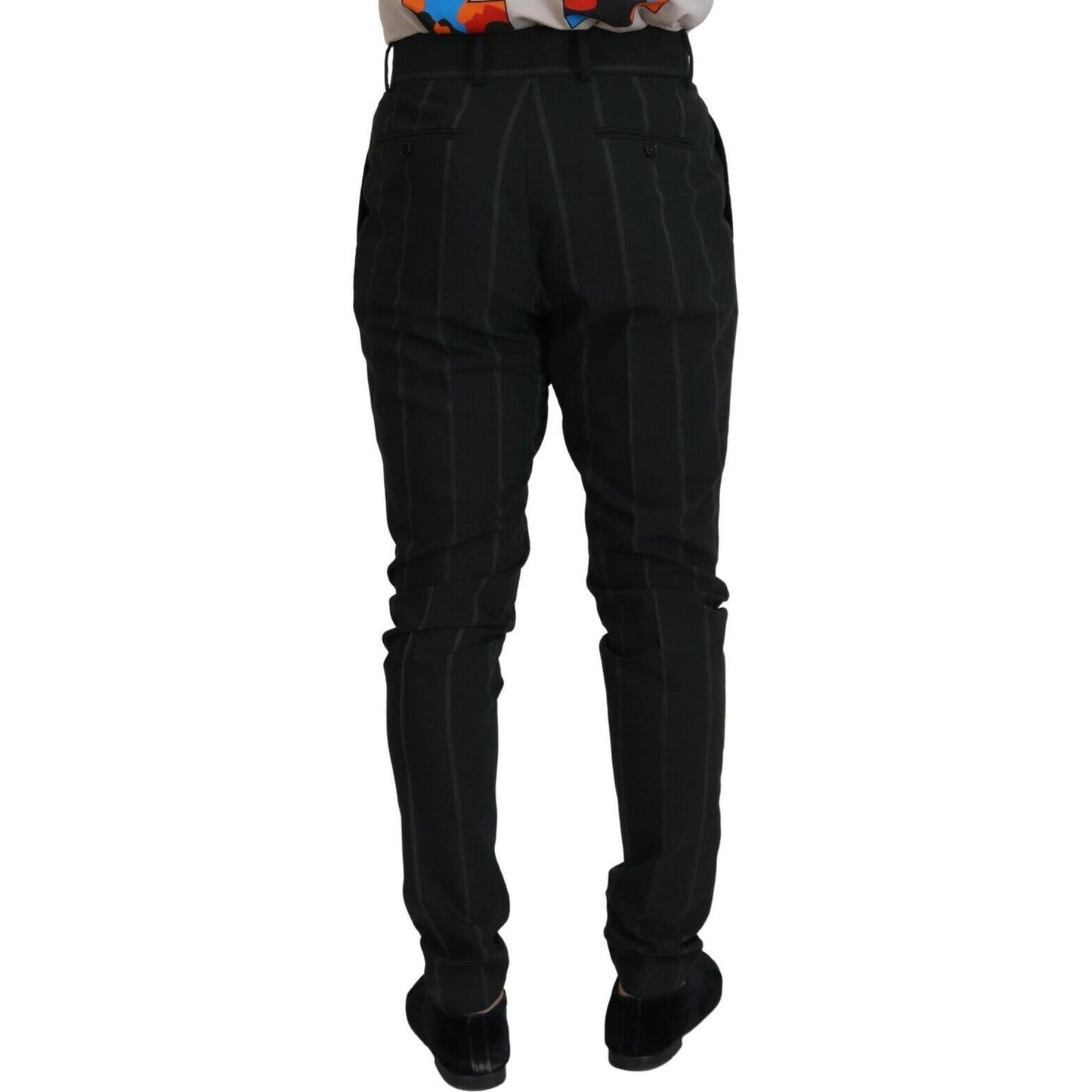 Dolce & Gabbana Elegant Black Tailored Trousers Dolce & Gabbana Black
