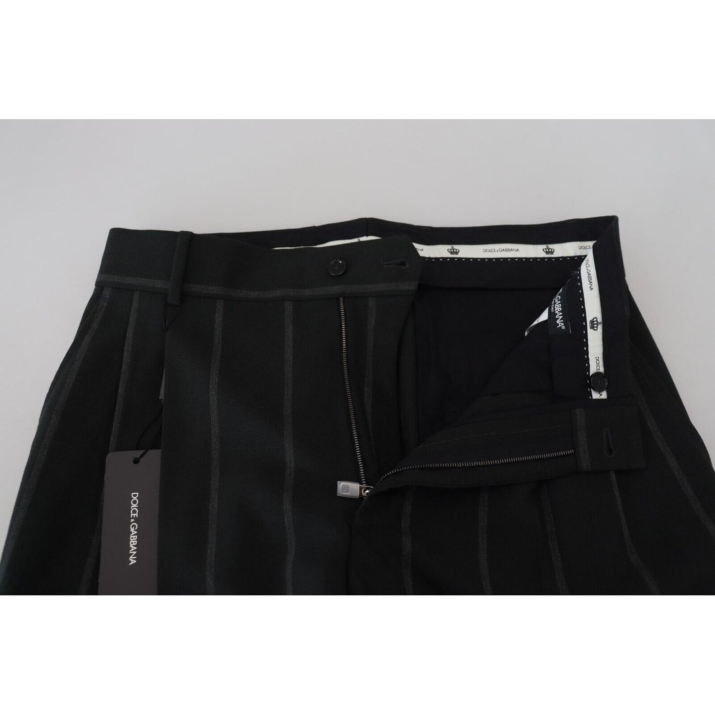 Dolce & Gabbana Elegant Black Tailored Trousers Dolce & Gabbana Black
