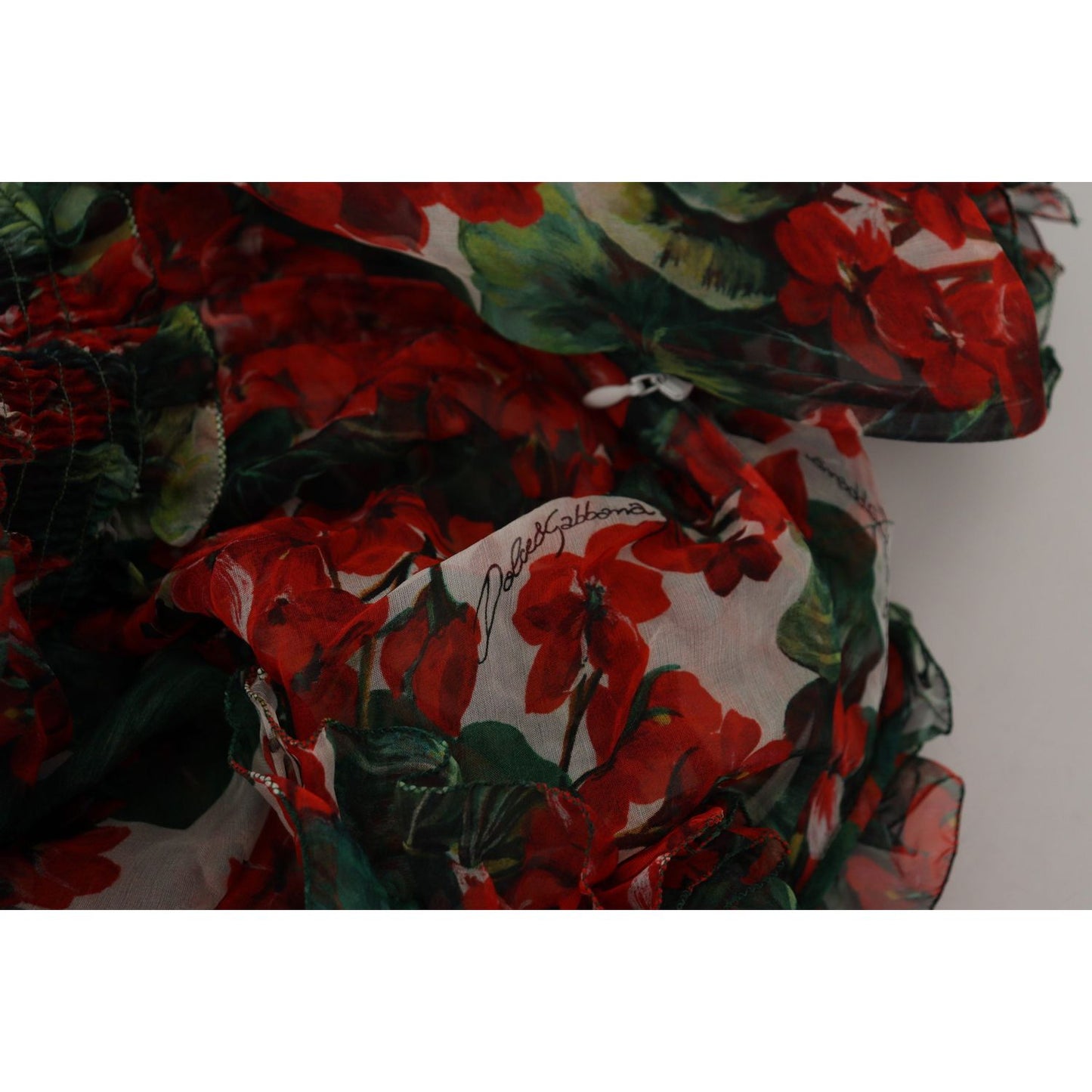 Dolce & Gabbana Elegant Multicolor A-Line Silk Dress Dolce & Gabbana Black