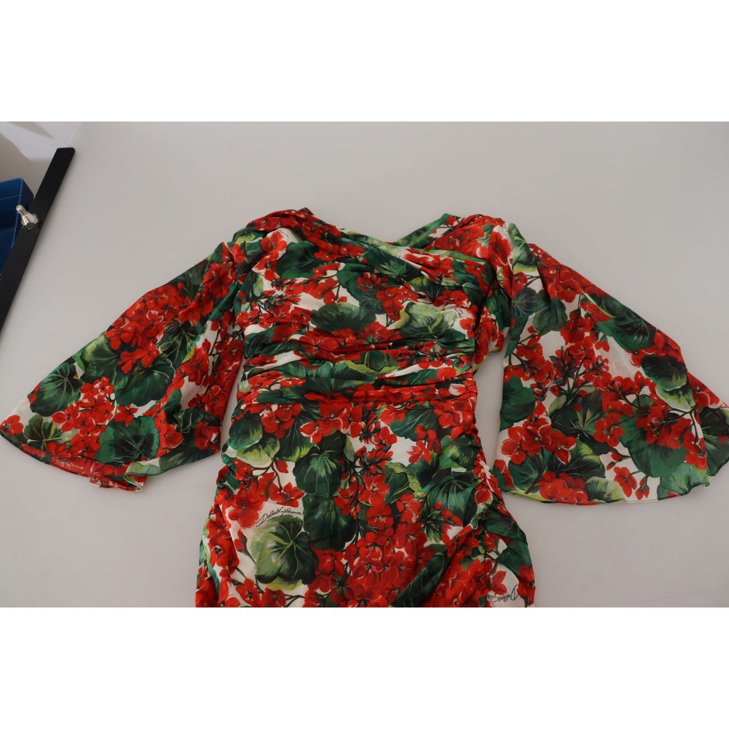 Dolce & Gabbana Enchanting Floral Print Sheath Dress Dolce & Gabbana Dark Gray