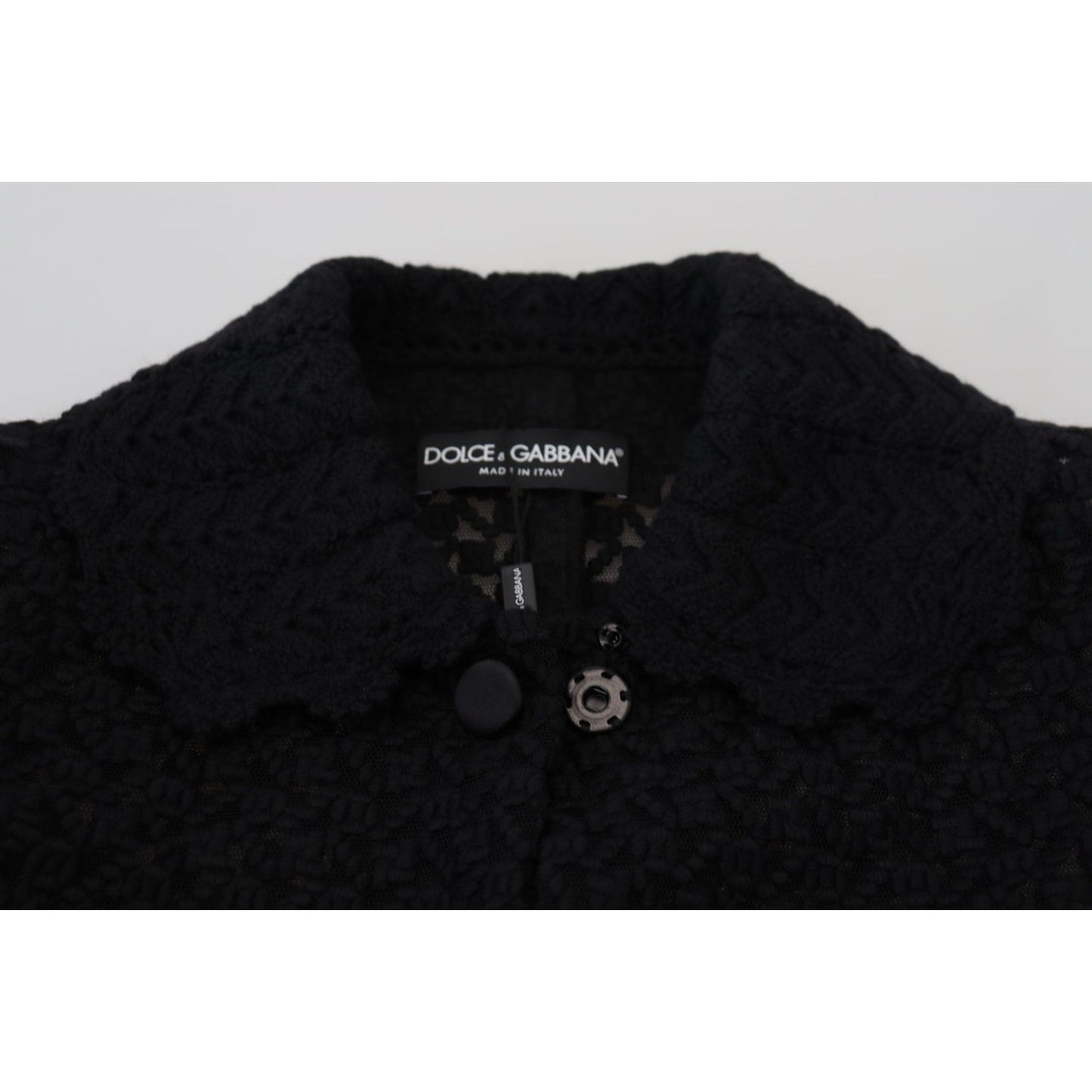 Dolce & Gabbana Classic Button Down Knitted Long Jacket Dolce & Gabbana Light Gray