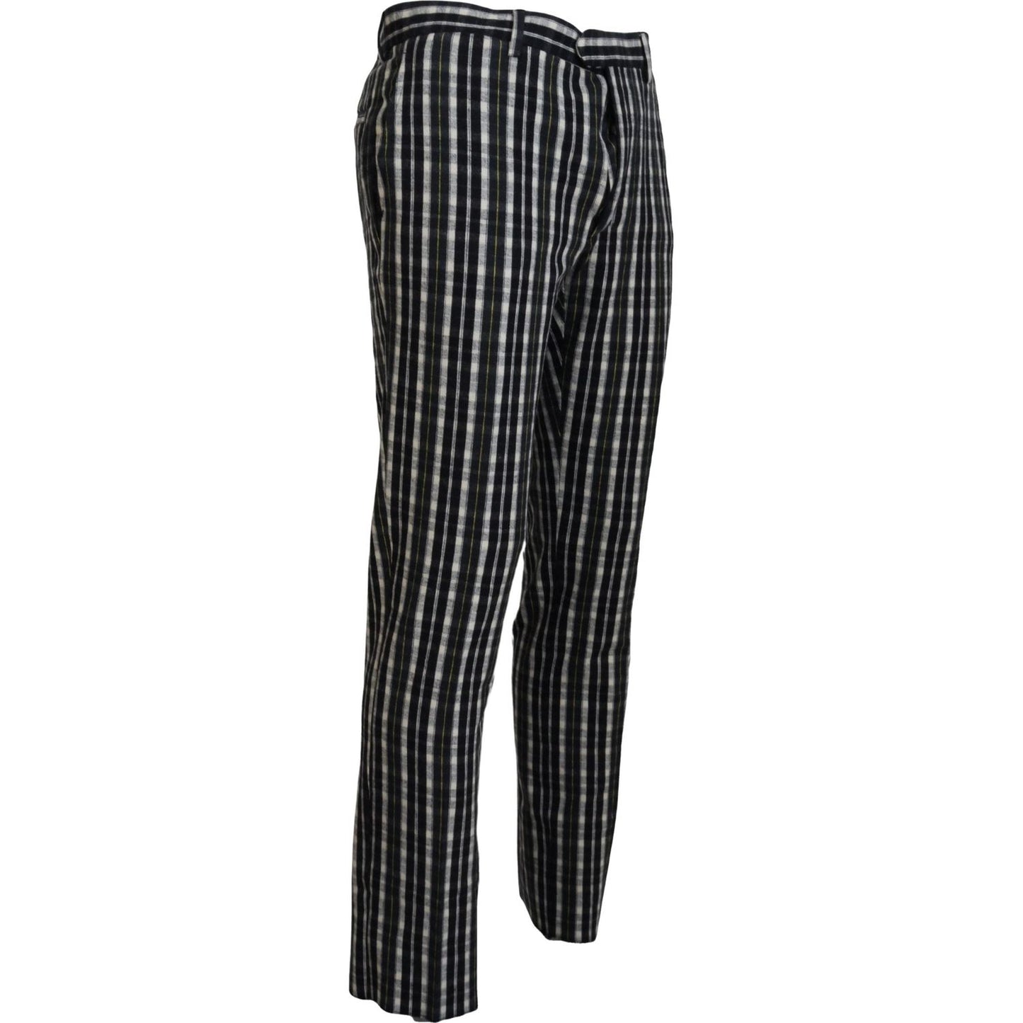 Elegant Black and White BENCIVENGA Pants BENCIVENGA Black