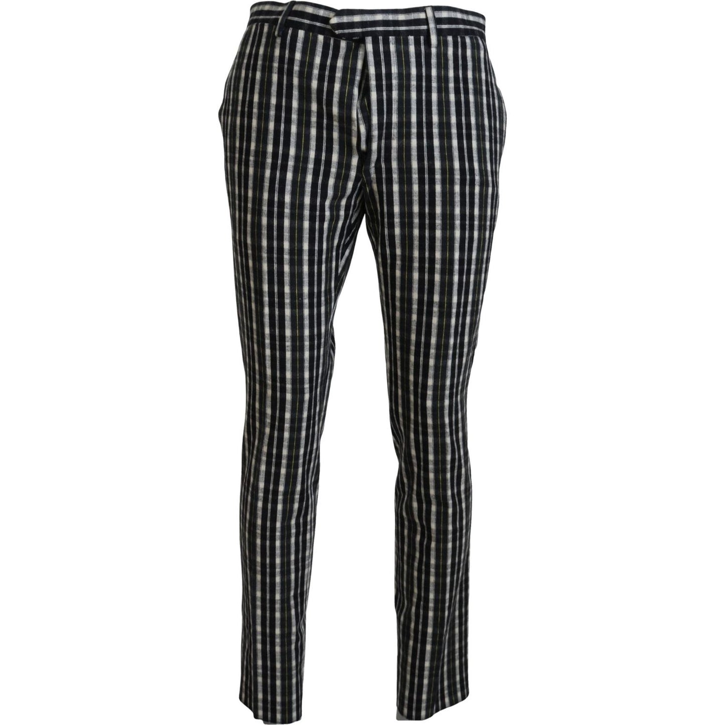Elegant Black and White BENCIVENGA Pants BENCIVENGA Black