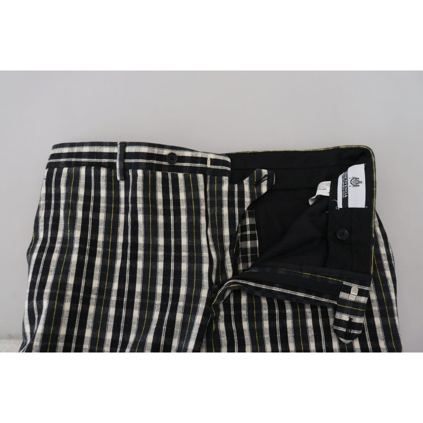 Elegant Black and White BENCIVENGA Pants BENCIVENGA Gray
