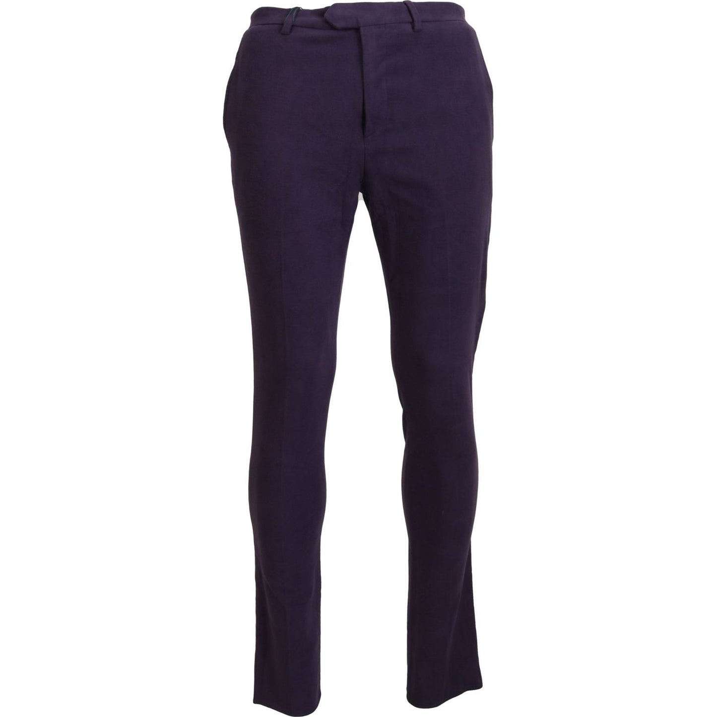 BENCIVENGA Elegant Purple Cotton Trousers BENCIVENGA Dark Slate Gray