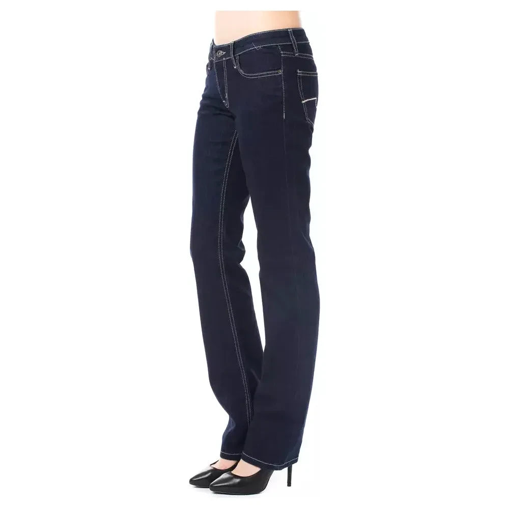 Ungaro Fever Blue Cotton Women Jeans Ungaro Fever Dark Slate Gray