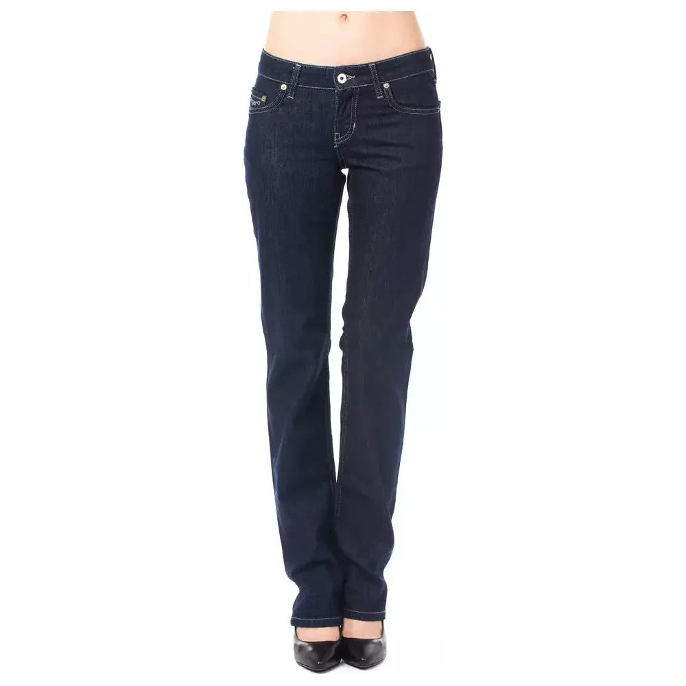 Ungaro Fever Blue Cotton Women Jeans Ungaro Fever Dark Slate Gray