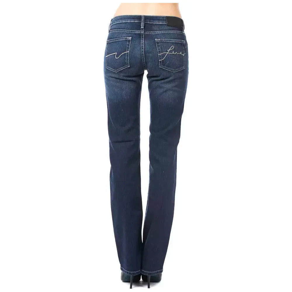 Ungaro Fever Blue Cotton Women Jeans Ungaro Fever Dark Slate Gray