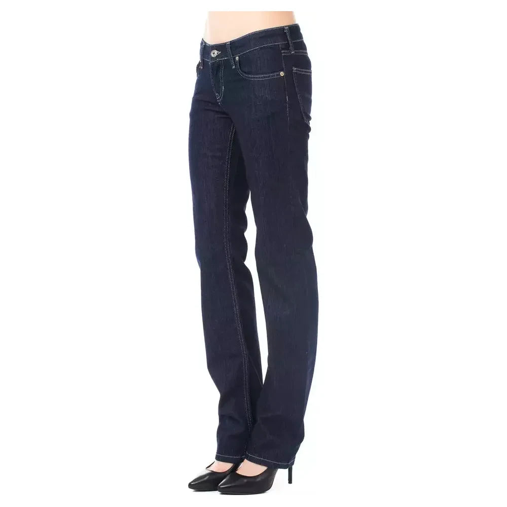 Ungaro Fever Blue Cotton Women Jeans Ungaro Fever Dark Slate Gray