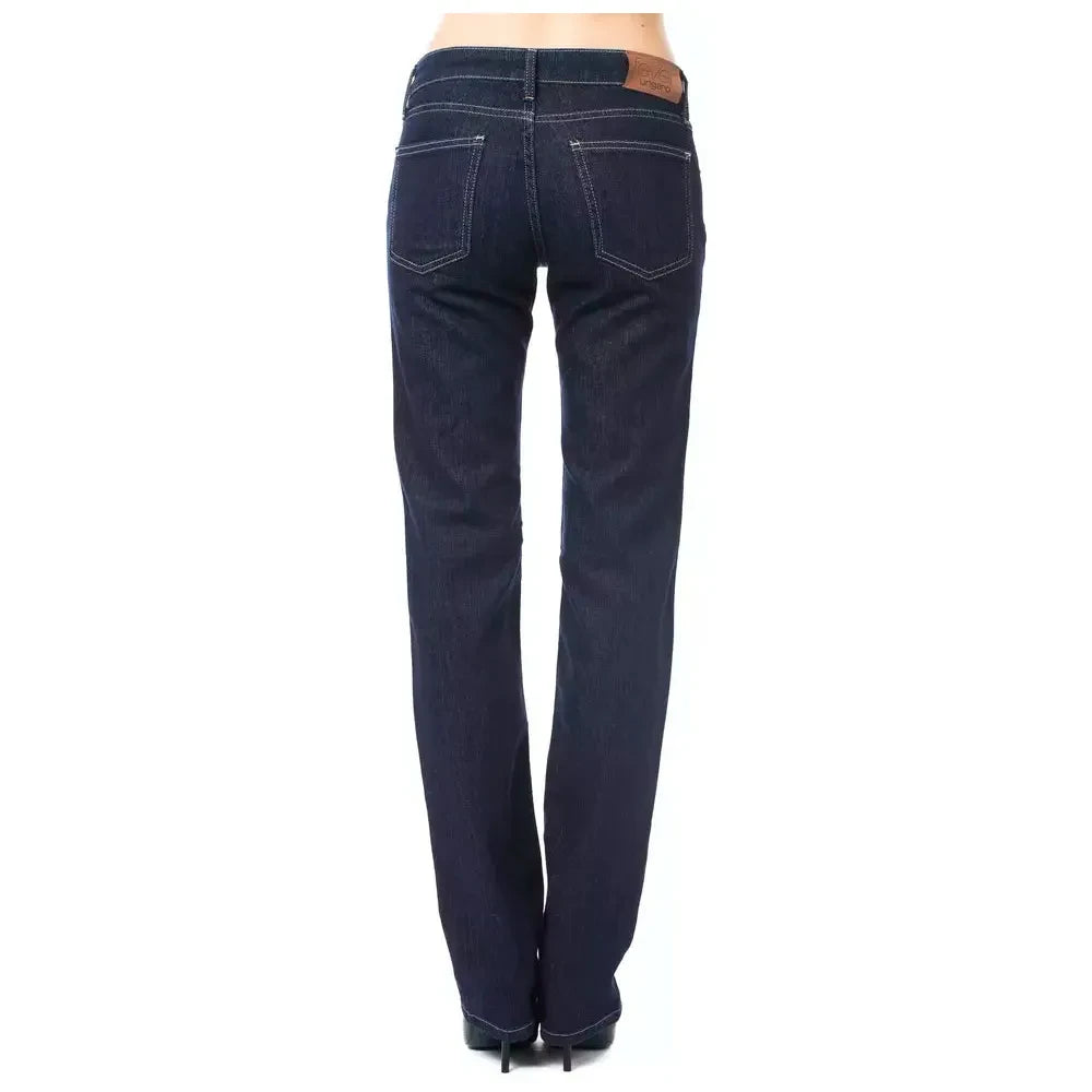 Ungaro Fever Blue Cotton Women Jeans Ungaro Fever Dark Slate Gray