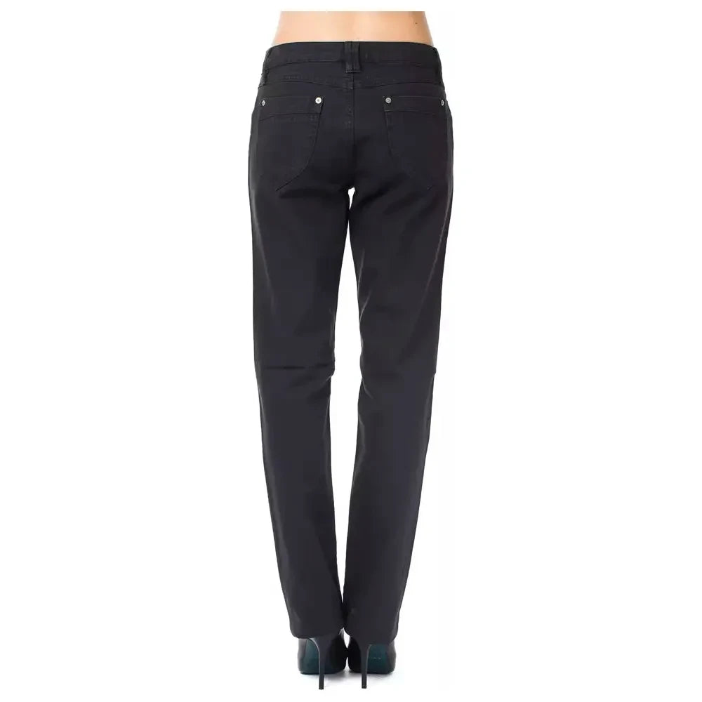 Ungaro Fever Blue Cotton Women's Pant Ungaro Fever Dark Slate Gray
