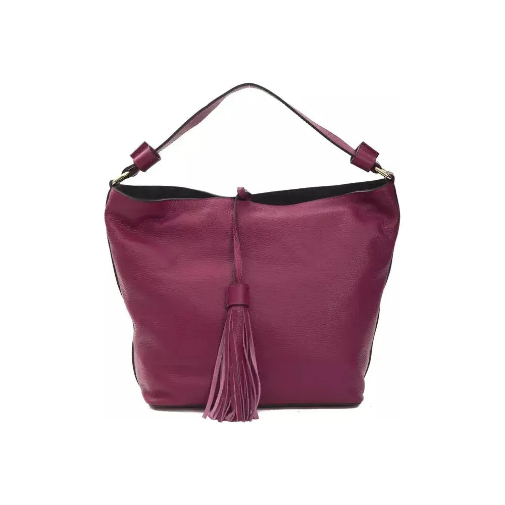 Pompei Donatella Burgundy Leather Women Shoulder Bag Pompei Donatella Brown