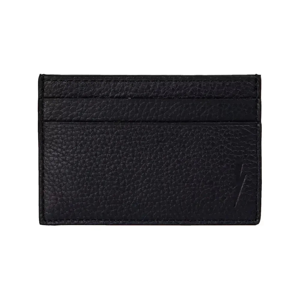 Neil Barrett Black Leather Men Wallet Neil Barrett Black