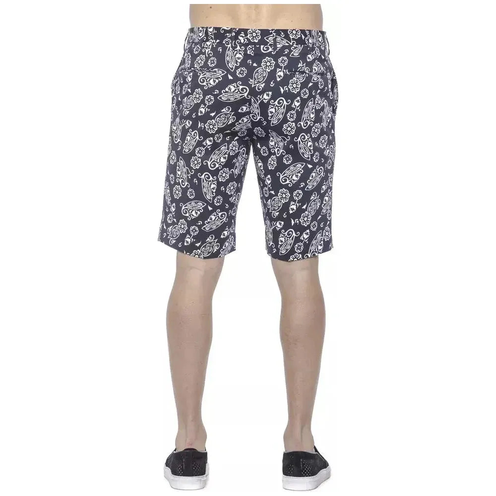 PT Torino Blue Cotton Men's Bermuda Short Shorts PT Torino Dark Gray