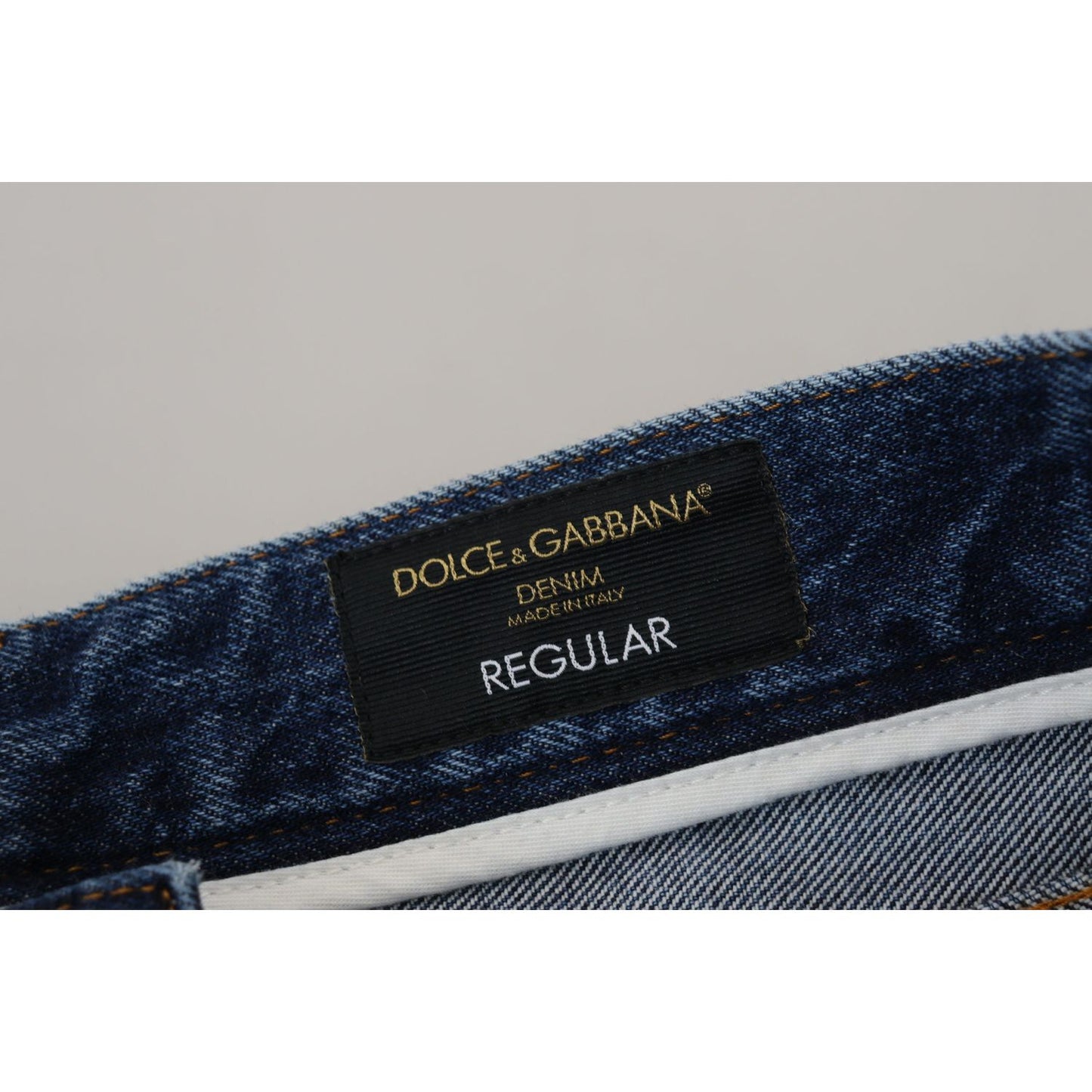 Dolce & Gabbana Chic Tattered Denim Pants for the Modern Man Dolce & Gabbana Dark Slate Gray