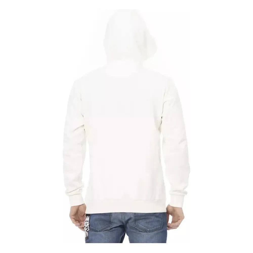 Automobili Lamborghini White Cotton Men Sweater Automobili Lamborghini White Smoke