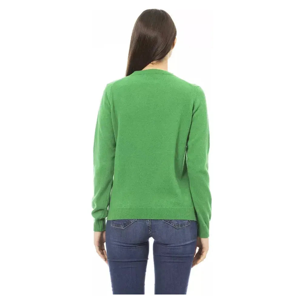 Baldinini Trend Green Cashmere Women Sweater Baldinini Trend Medium Sea Green