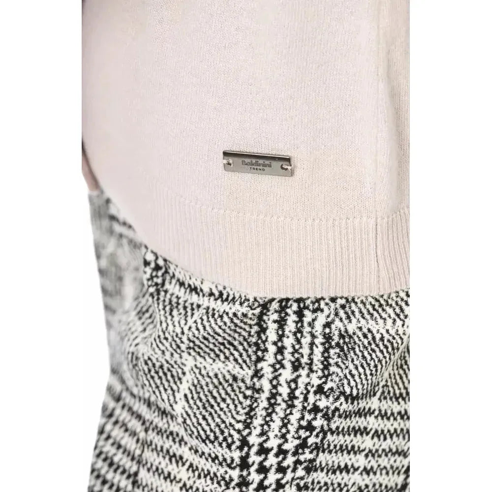 Baldinini Trend Multicolor Wool Women Sweater Baldinini Trend Light Gray