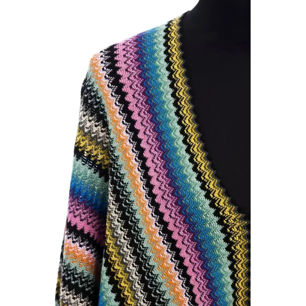 Missoni Multicolor Wool Women Poncho Missoni Tan