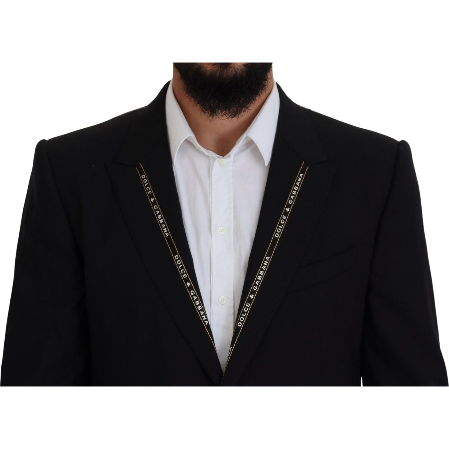 Dolce & Gabbana Sicilian Style Black Single Breasted Blazer Dolce & Gabbana Black