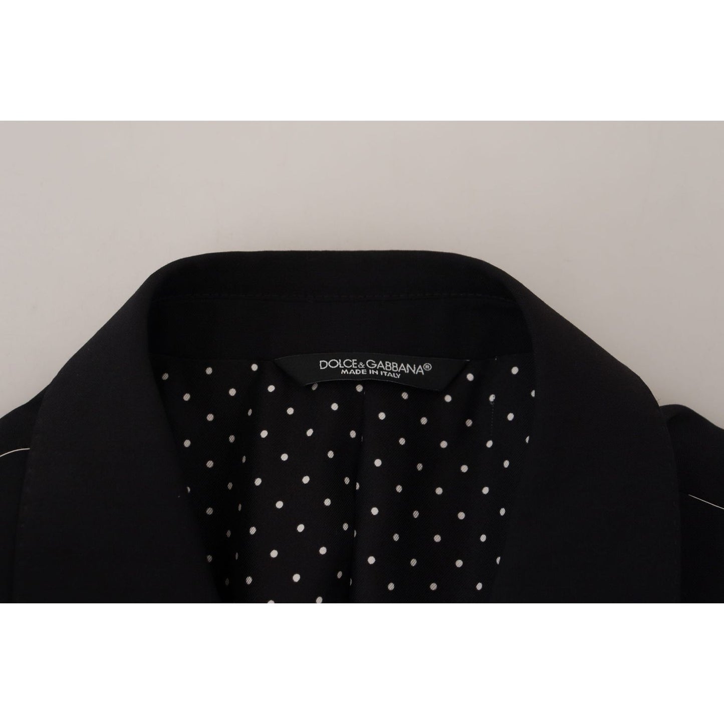 Dolce & Gabbana Sicilian Style Black Single Breasted Blazer Dolce & Gabbana Gray
