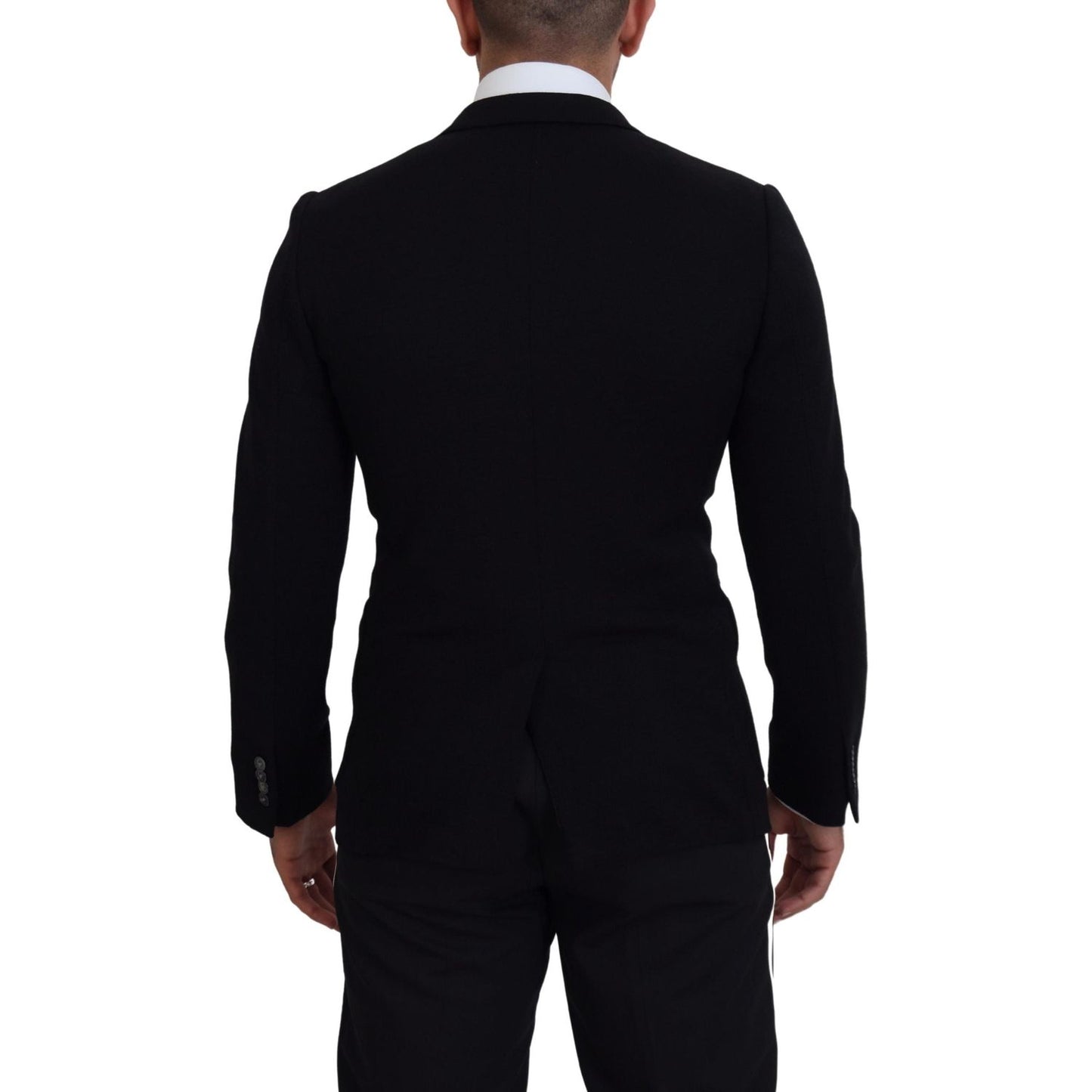 Dolce & Gabbana Elegant Single Breasted Black Wool Blazer Dolce & Gabbana Black