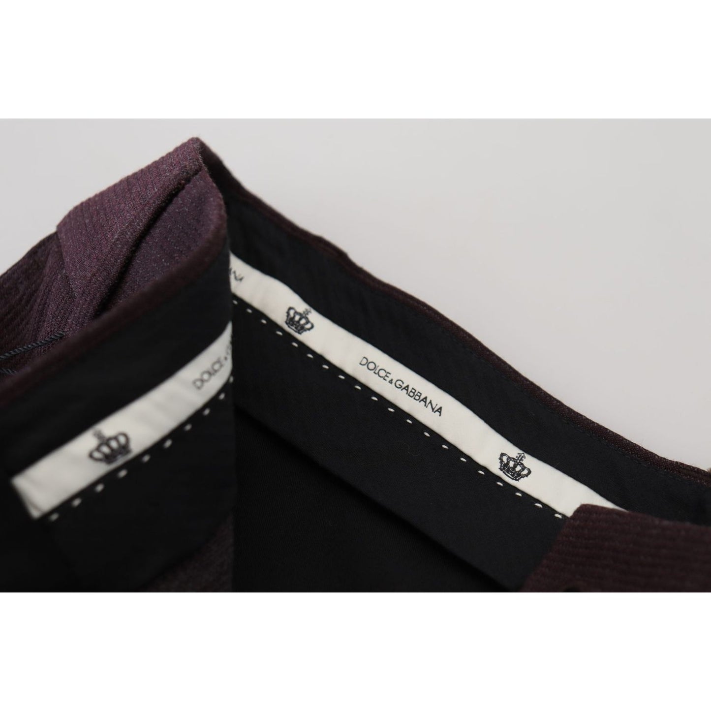 Dolce & Gabbana Elegant Brown Cotton Blend Trousers Dolce & Gabbana Black