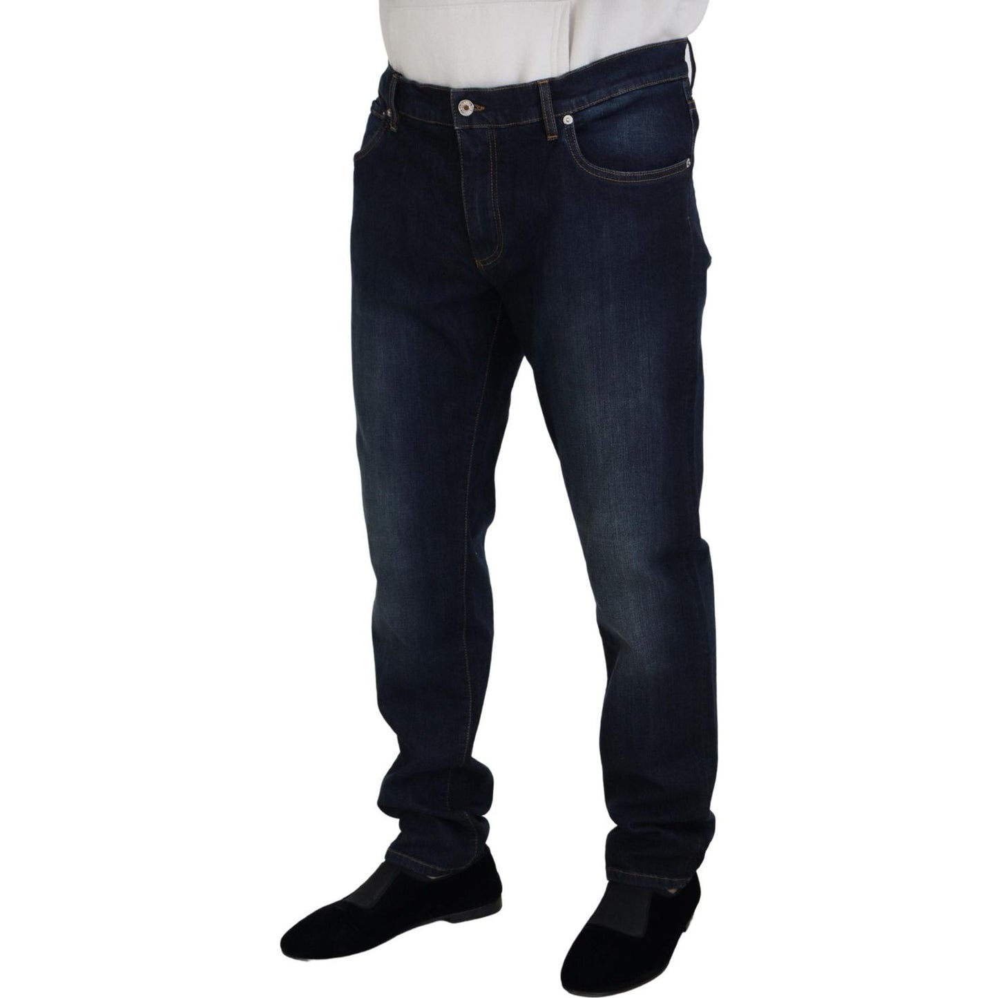 Dolce & Gabbana Elegant Blue Denim Pants Dolce & Gabbana Black