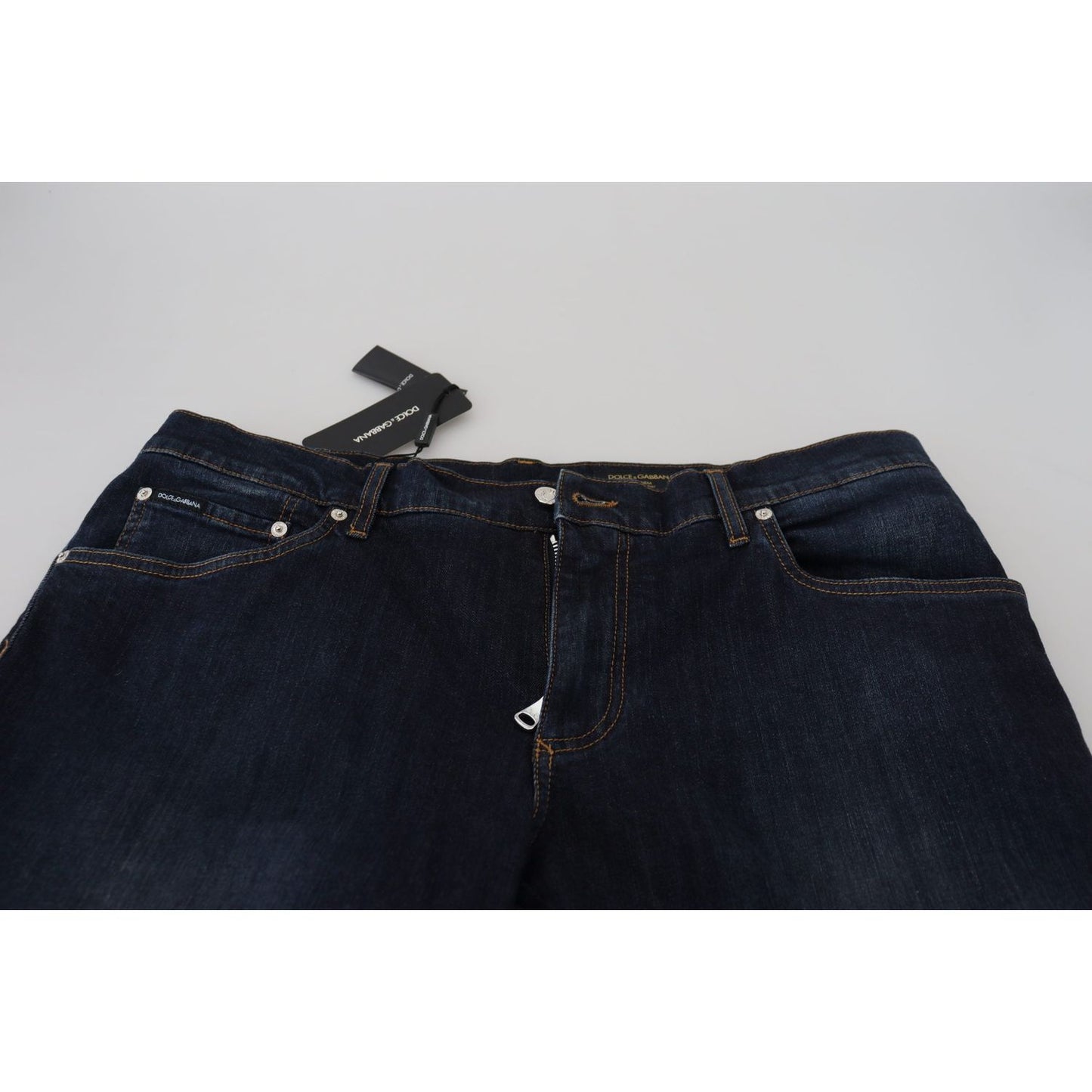 Dolce & Gabbana Elegant Blue Denim Pants Dolce & Gabbana Black